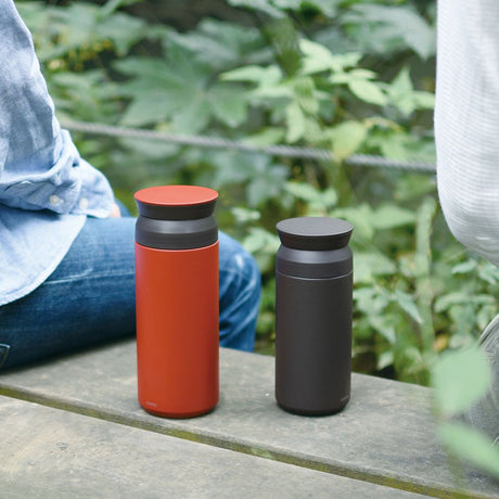 KINTO Thermobecher "Travel Tumbler" Black 350ml | doppelwandig isoliert | KINTO