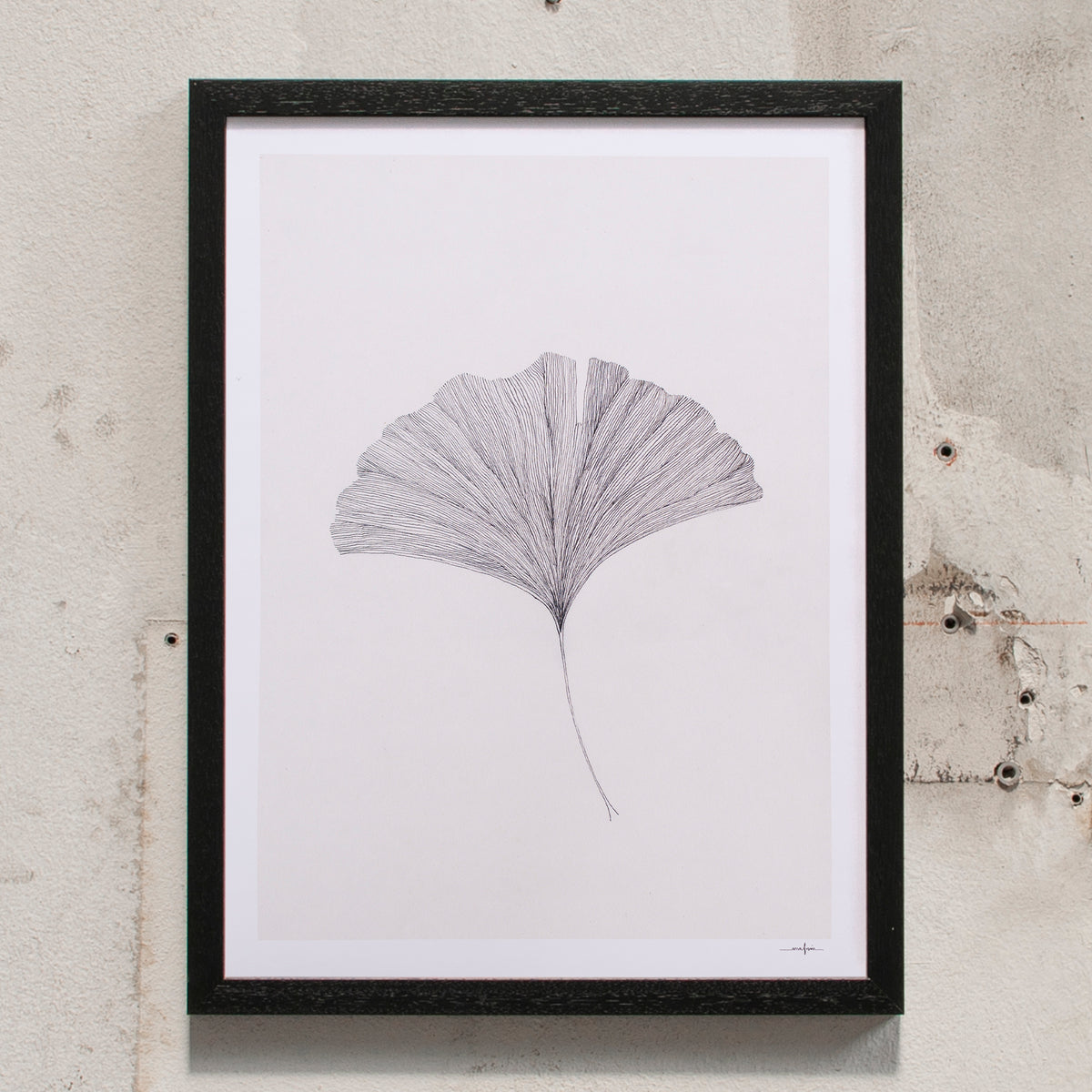 Ana Frois Gingko Leaf (30 x 40cm)
